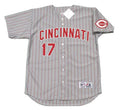 Chris Sabo #17 Cincinnati Reds 1993 Throwback Away Limited Baseball Jersey