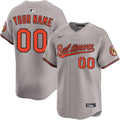 Baltimore Orioles Custom Away Limited Jersey - Gray