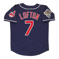 Kenny Lofton #7 Cleveland Indians 1995 Alt World Series Limited Jersey - Navy Blue