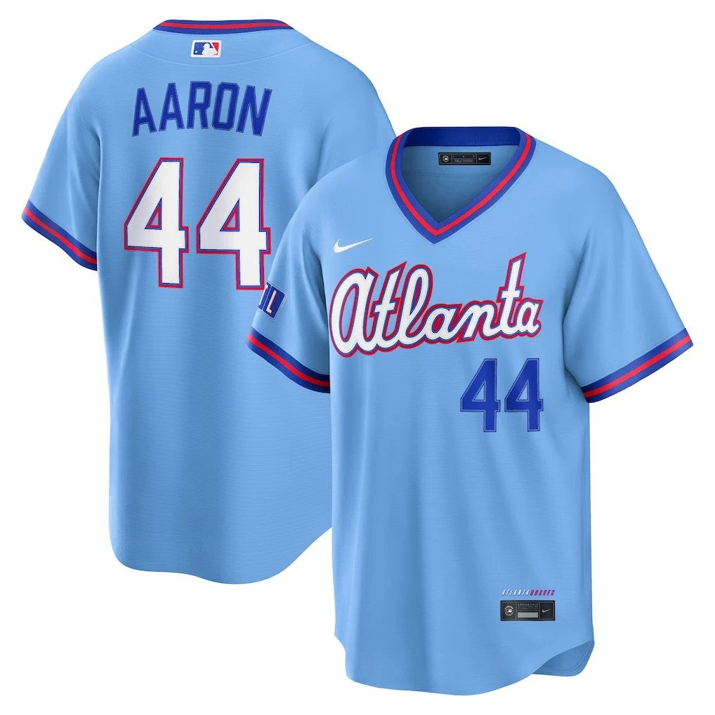 Hank Aaron #44 Atlanta Braves 2026 City Connect Stadium Limited Jersey - Powder Blue