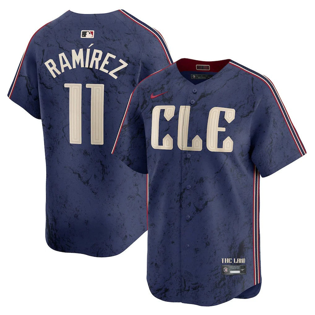 Jose Ramirez #11 Cleveland Guardians City Connect Limited Jersey - Navy
