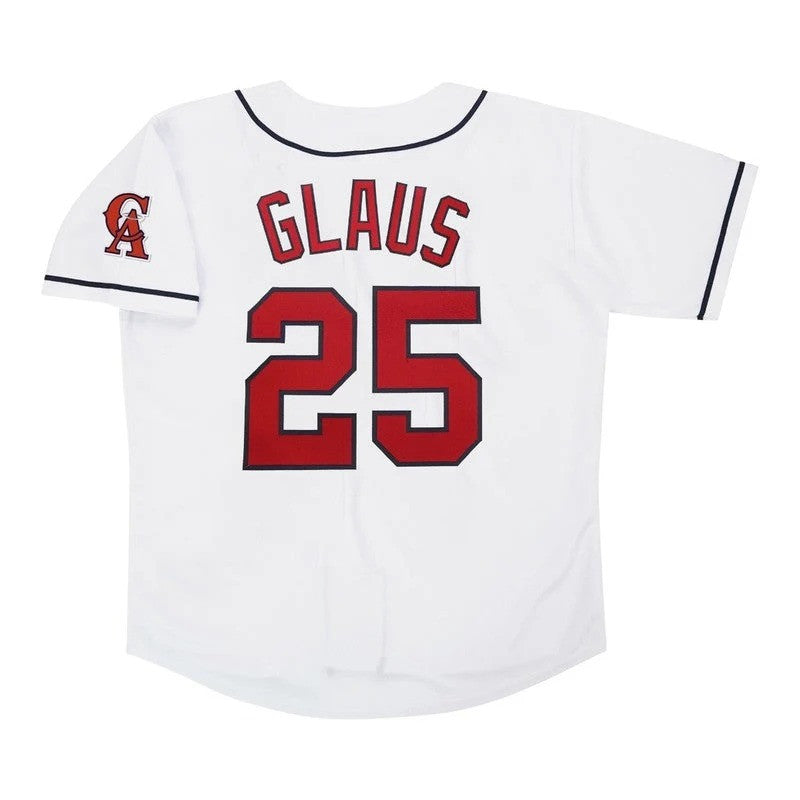 Troy Glaus California Angels Home Throwback W Team Patch Limited Jersey - White