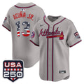 Atlanta Braves Men Usa Fourth Of July Vapor Premier Limited Jersey