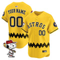 Houston Astros X Peanuts Vapor Premier Limited Custom Jersey