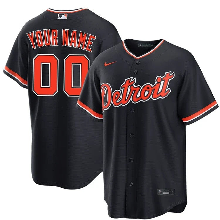 Detroit Tigers Custom Alternate Limited Jersey - Navy