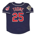 Jim Thome #25 Cleveland Indians 1995 Alt World Series Limited Jersey - Navy Blue