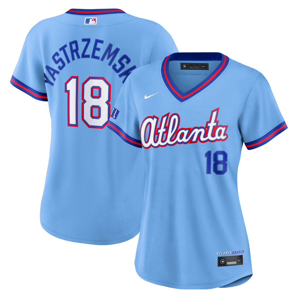 Mike Yastrzemski #5 Atlanta Braves Nike Women'S 2026 City Connect Stadium Limited Jersey - Powder Blue