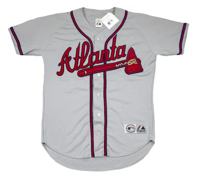 David Justice Atlanta Braves 1995 Away Limited Throwback Baseball Jersey