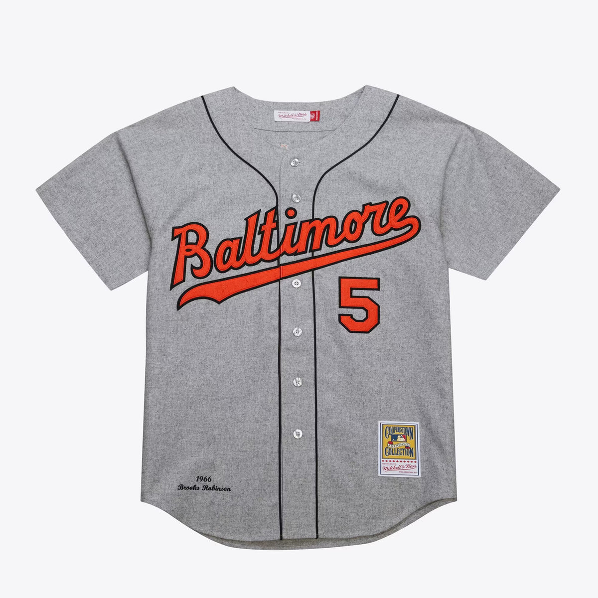 Brooks Robinson #5 Baltimore Orioles 1966 Authentic Jersey - Gray