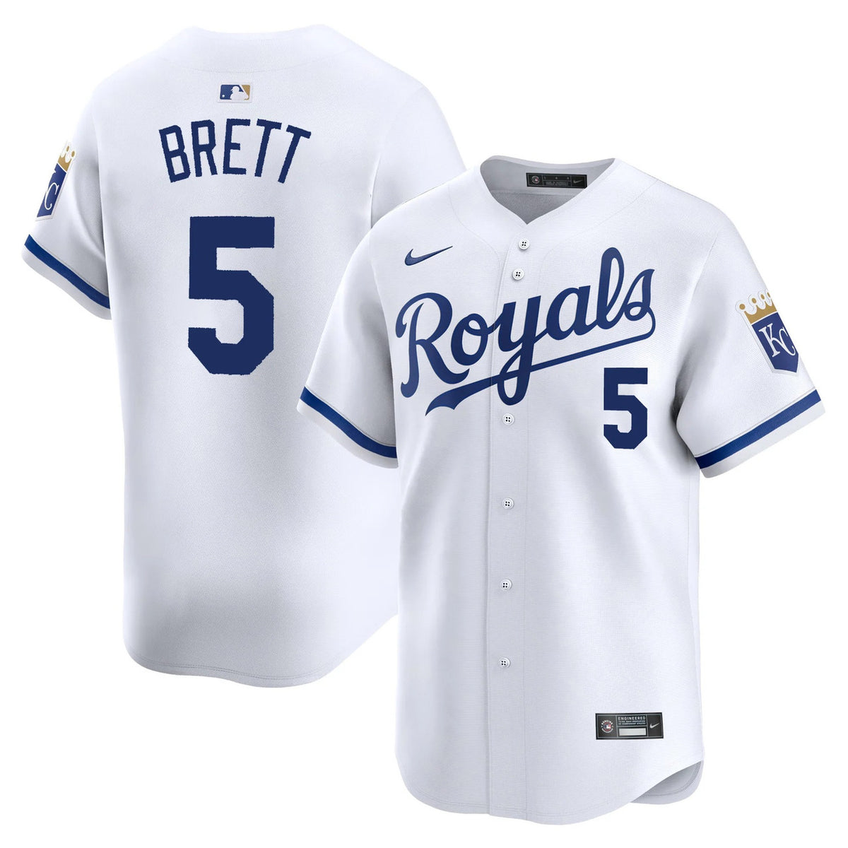 George Brett #5 Kansas City Royals Home Limited Jersey - White