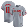 Barry Larkin #11 Cincinnati Reds Road Limited Jersey - Gray