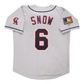 Jt Snow Angels 1994 California Road W 125Th Patch Limited Jersey - Grey