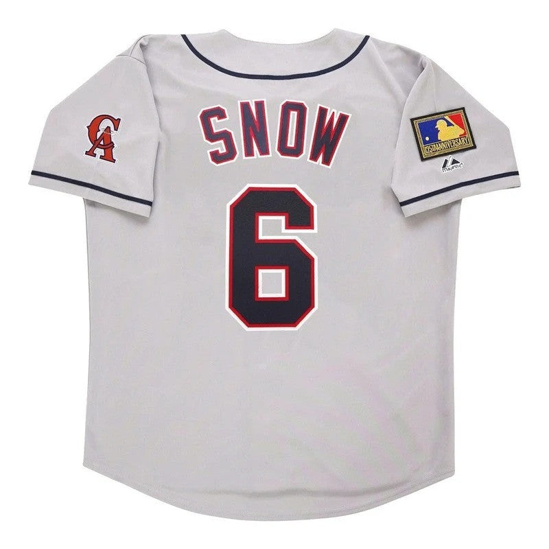 Jt Snow Angels 1994 California Road W 125Th Patch Limited Jersey - Grey