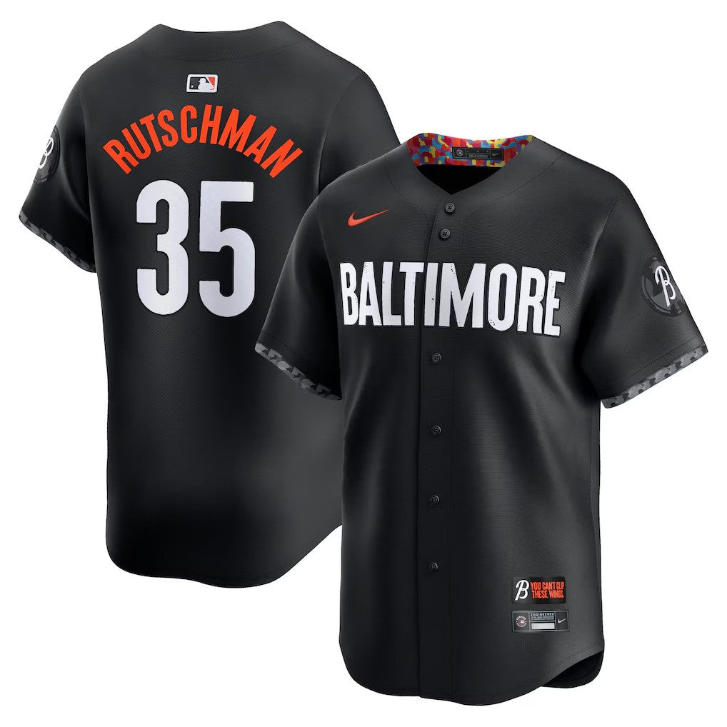 Adley Rutschman #35 Baltimore Orioles City Connect Limited Jersey - Black