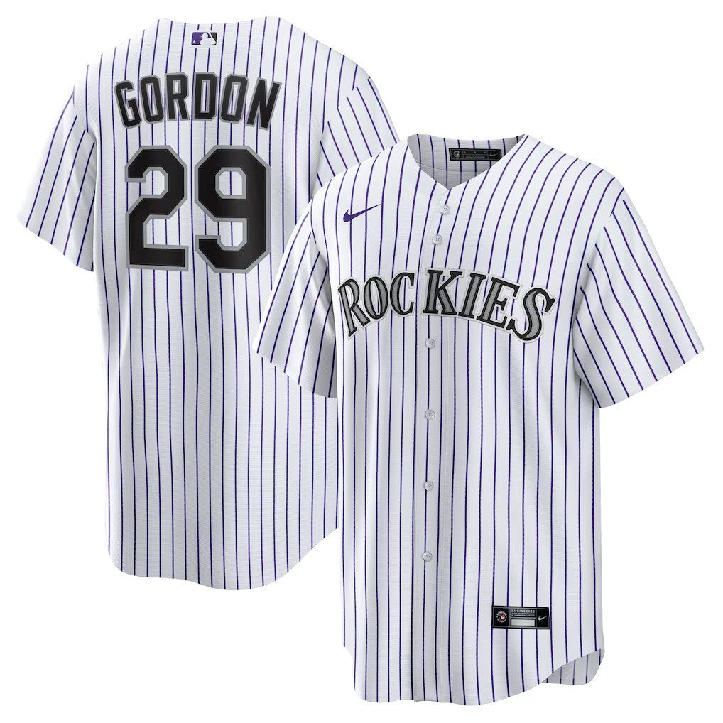 Tanner Gordon Colorado Rockies Home Limited Jersey - White