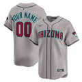 Arizona Diamondbacks Custom Away Limited Jersey - Gray