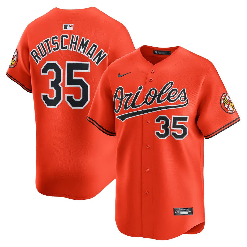 Adley Rutschman #35 Baltimore Orioles 2Nd Alternate Limited Jersey - Orange