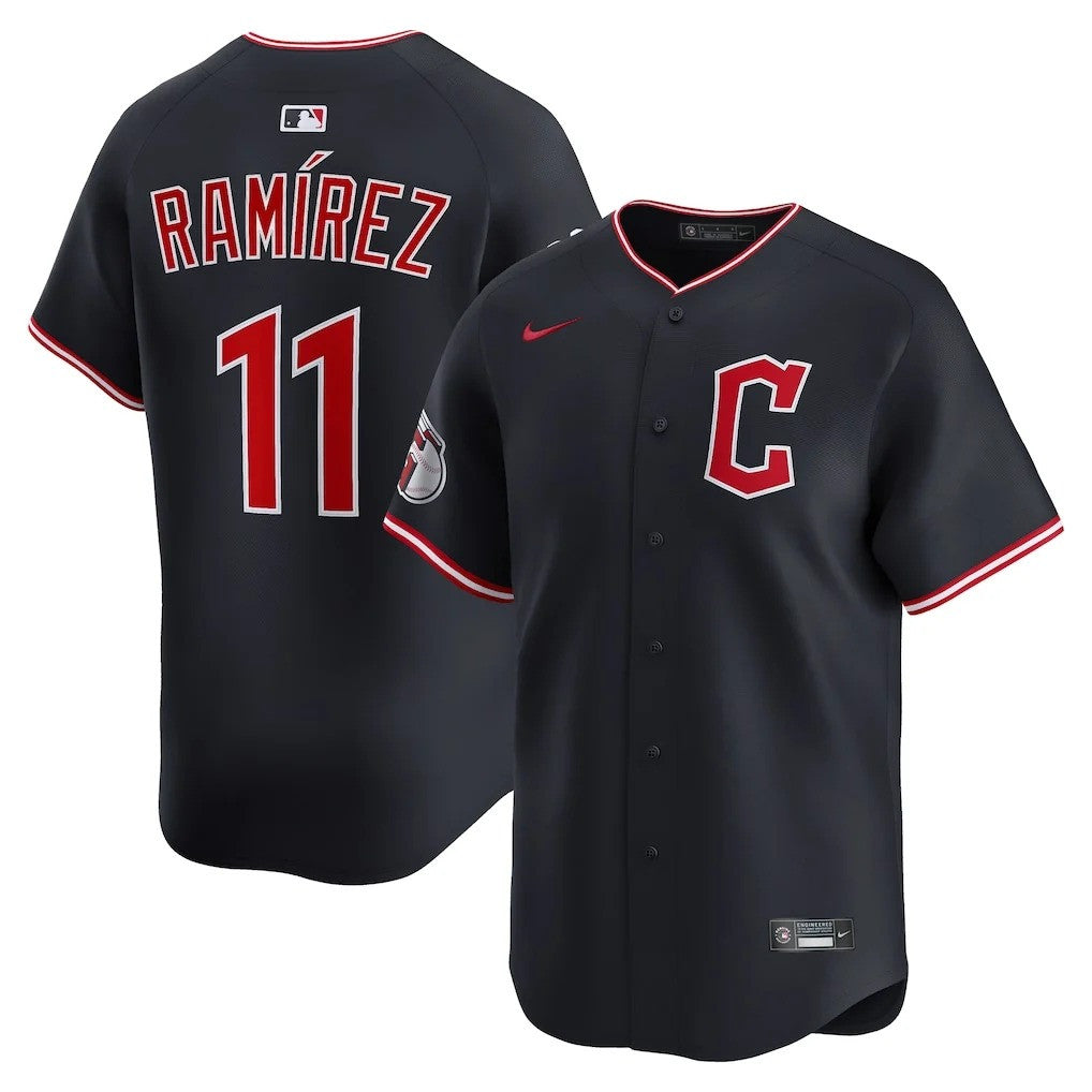 Jose Ramirez #11 Cleveland Guardians Alternate Limited Jersey - Navy