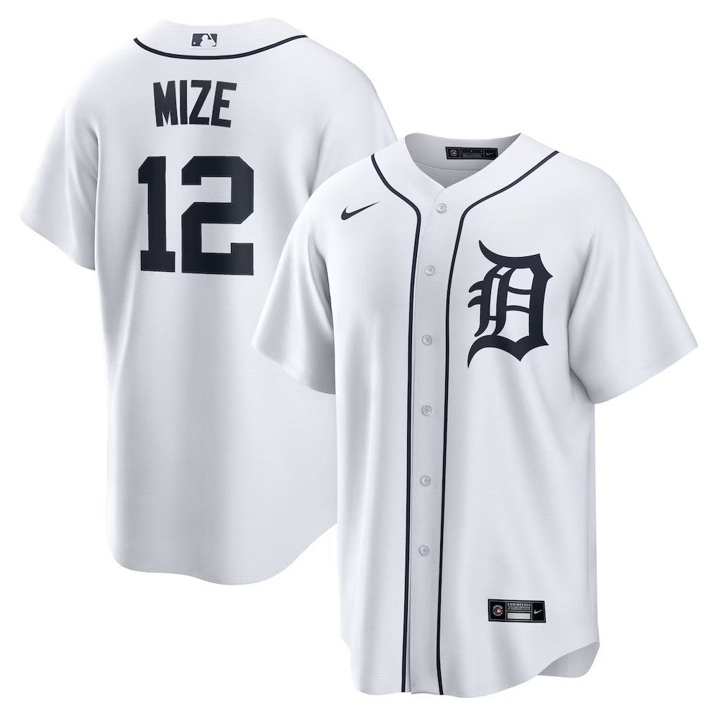Casey Mize #12 Detroit Tigers Home Limited Jersey - White