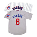 Andre Dawson #8 Chicago Cubs Home Road Grey W Patch Limited Jersey - White