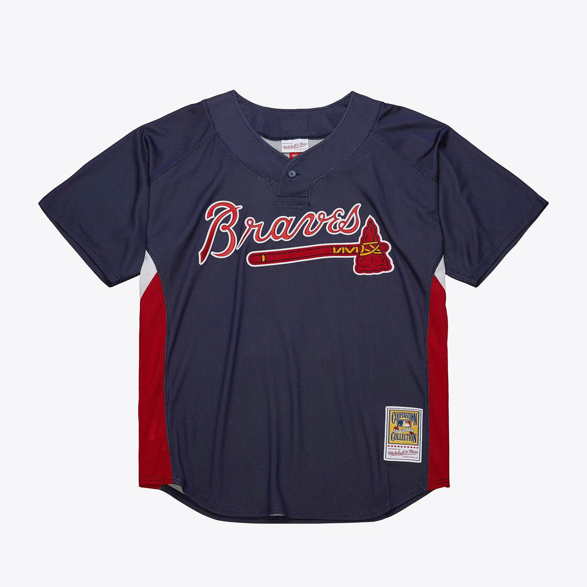 John Smoltz #29 Atlanta Braves 2007 Authentic Batting Practice Jersey - Navy