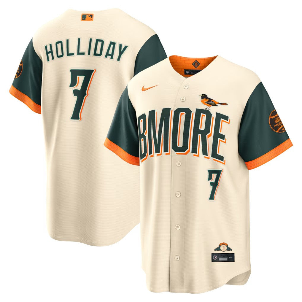 Jackson Holliday Baltimore Orioles 2026 City Connect Stadium Limited Jersey - Natural