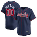 Atlanta Braves Custom Alternate Limited Jersey - Navy