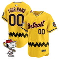 Detroit Tigers X Peanuts Vapor Premier Limited Custom Jersey