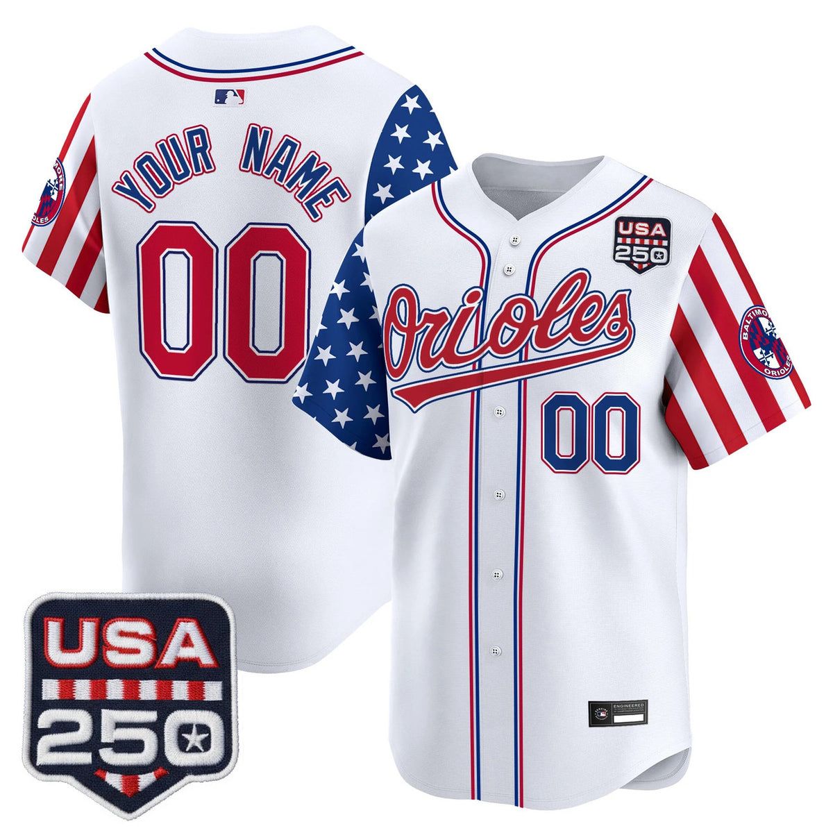 Baltimore Orioles America Edition Vapor Premier Limited Custom Jersey