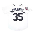 Justin Verlander #35 Detroit Tigers Men 2012 World Series Home M 2Xl Limited Jersey - White