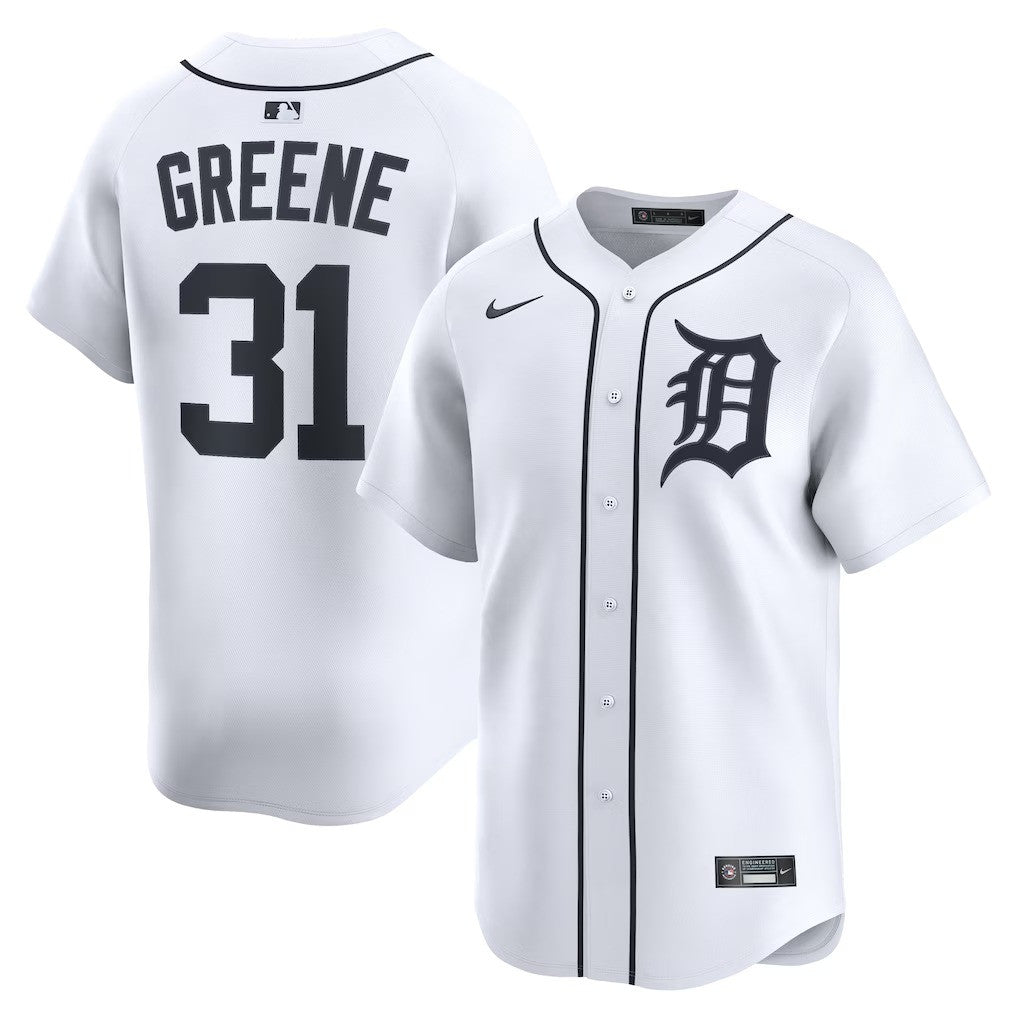 Riley Greene #31 Detroit Tigers Home Limited Jersey - White