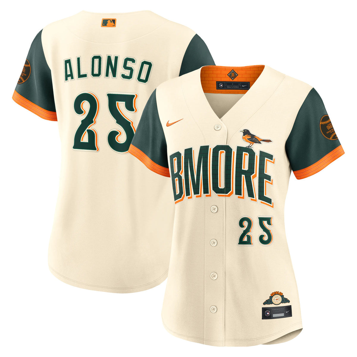 Pete Alonso #25 Baltimore Orioles Nike Women'S 2026 City Connect Stadium Limited Jersey - Cream