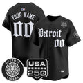 Detroit Tigers Gothic Edition Vapor Premier Limited Custom Jersey