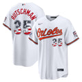 Adley Rutschman #35 Baltimore Orioles 2026 Star Edition Stars Stripes Stadium Limited Jersey - White