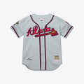 Fred Mcgriff #27 Atlanta Braves 1995 Authentic Throwback Jersey - Gray