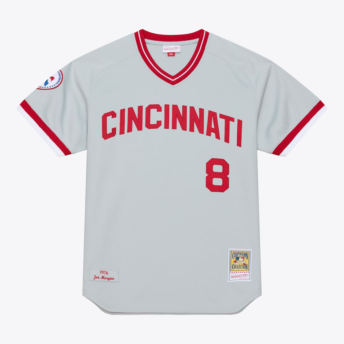 Joe Morgan #8 Cincinnati Reds 1976 Authentic Jersey - Gray