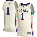 Atlanta Braves #1 Adidas Men'S Alcorn State Honoring Black Excellence Limited Basketball Jersey - Khaki