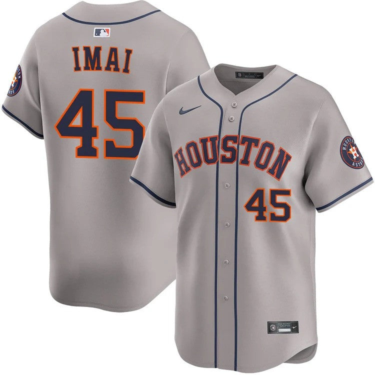 Tatsuya Imai #45 Houston Astros Road Limited Jersey - Gray