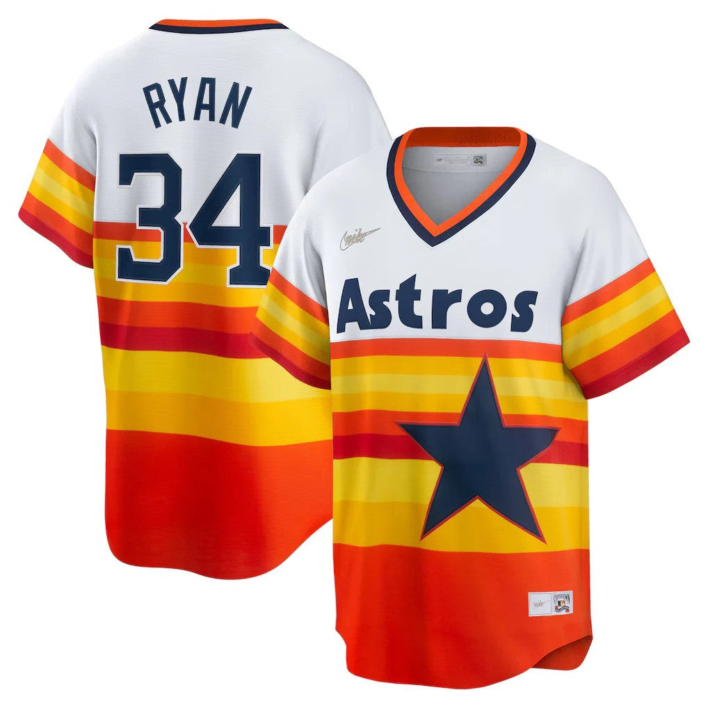 Nolan Ryan #34 Houston Astros Home Cooperstown Limited Jersey - White