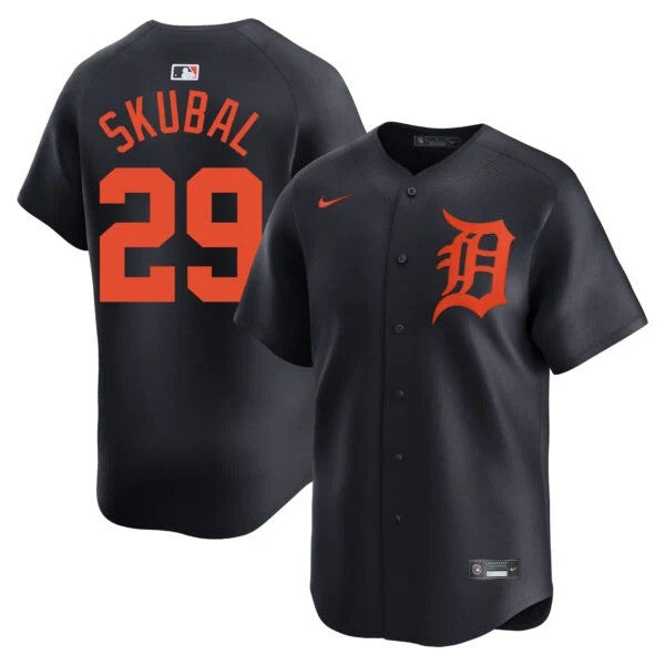 Tarik Skubal #29 Detroit Tigers Alternate Limited Jersey - Navy