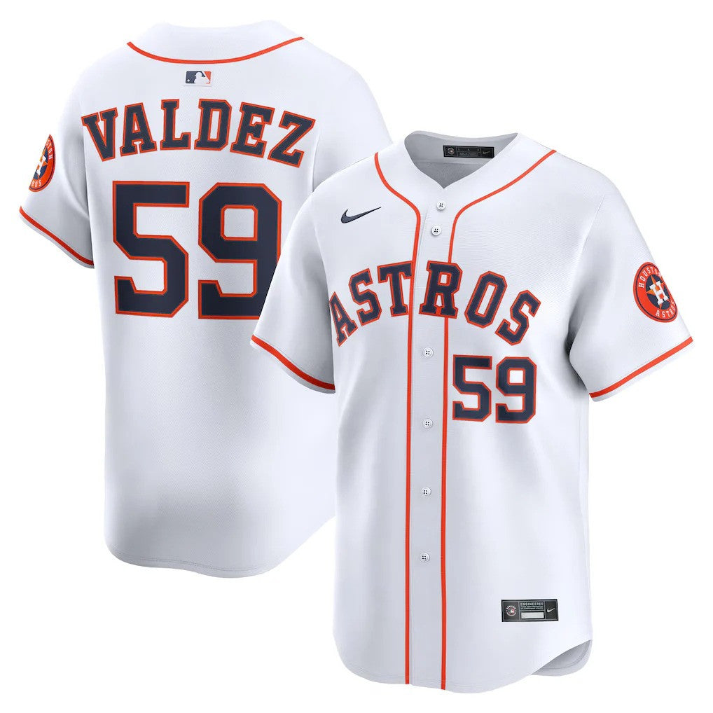 Framber Valdez #59 Houston Astros Home Limited Jersey - White