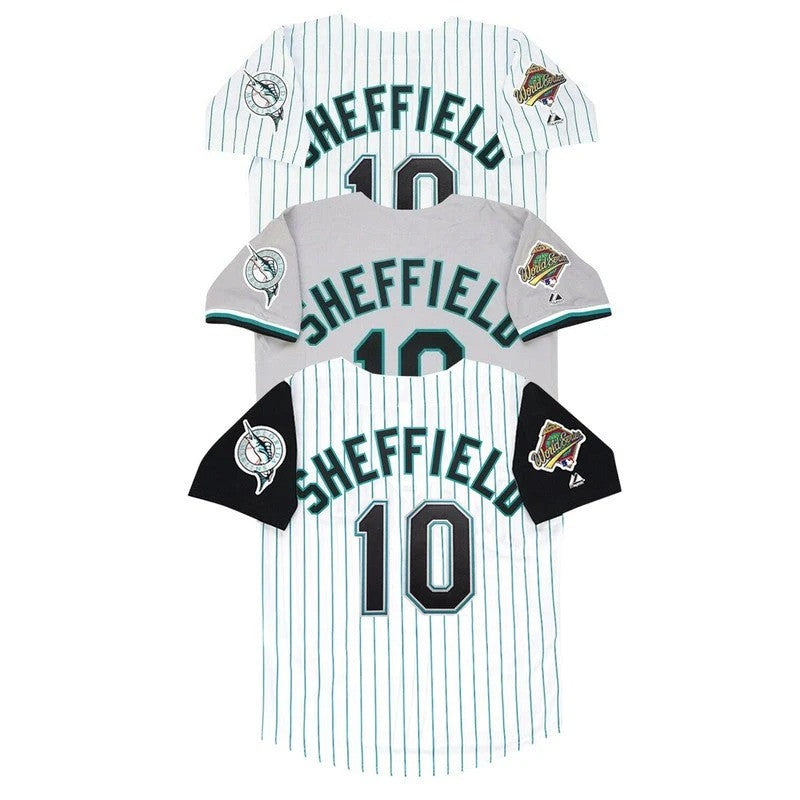 Gary Sheffield Florida Marlins Men 1997 Home Road Alt World Series M 2Xl Limited Jersey
