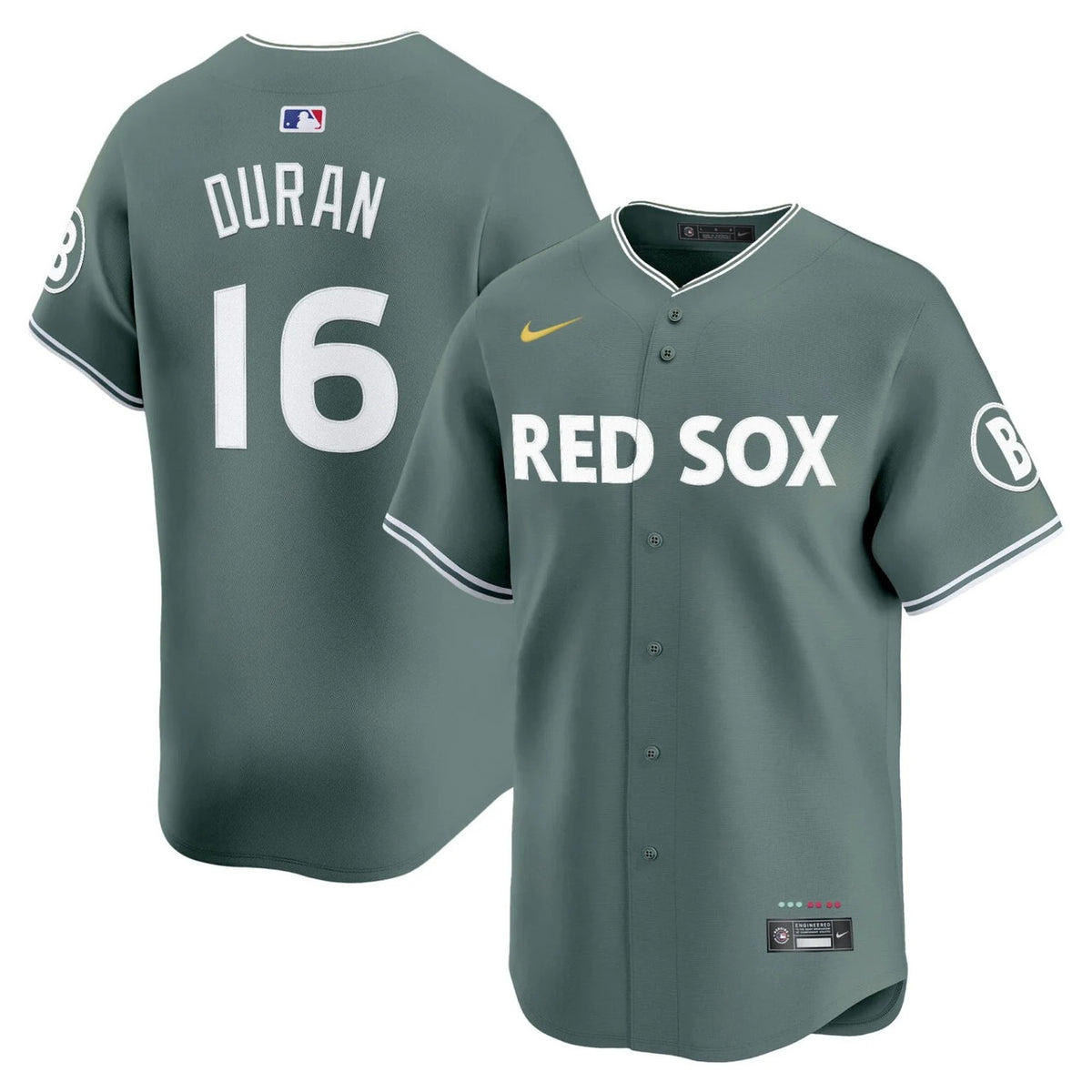 Jarren Duran #16 Boston Red Sox City Connect Theme Limited Jersey - Green