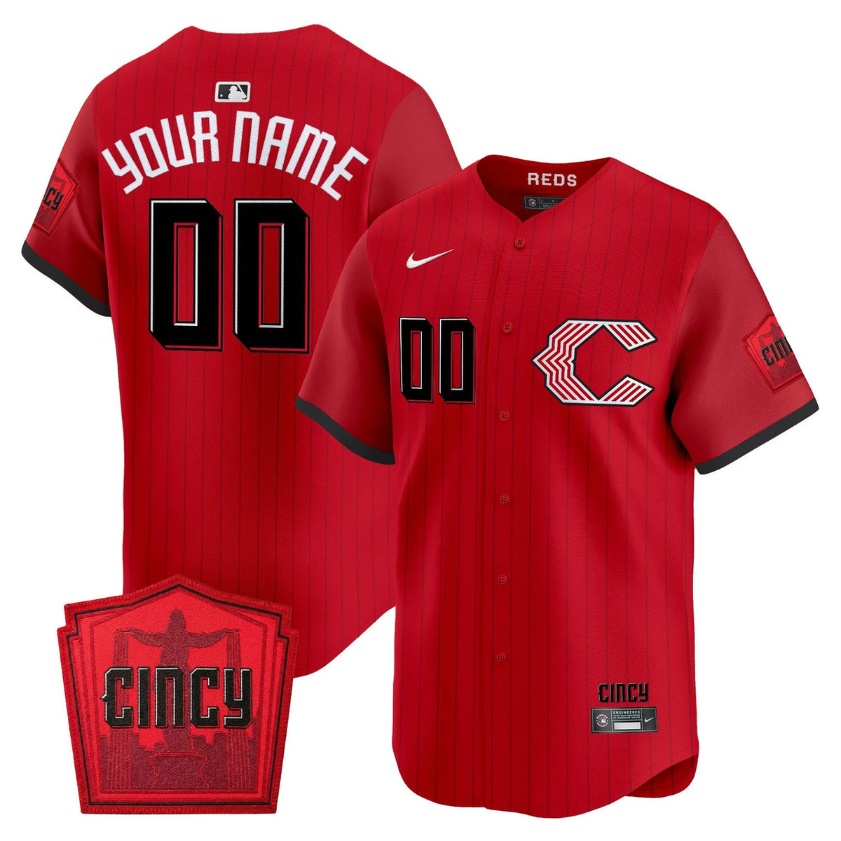 Cincinnati Reds 2026 City Connect Vapor Premier Limited Custom Jersey