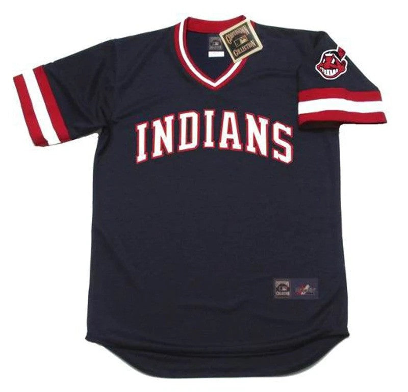Cleveland Indians 1980S Cooperstown Throwback Away Custom Name Number Limited Jersey
