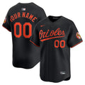 Baltimore Orioles Custom Alternate Limited Jersey - Black