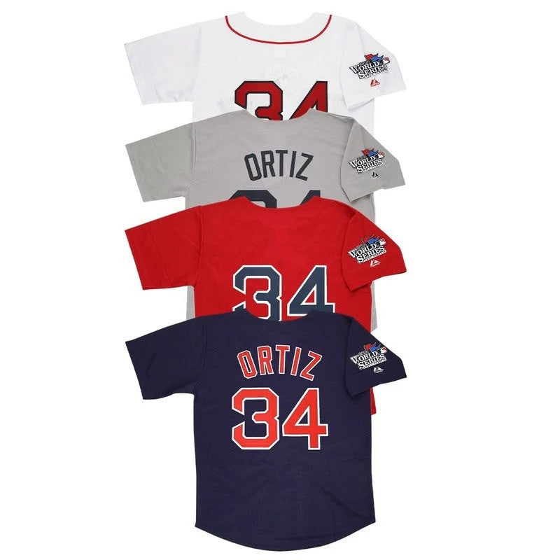 David Ortiz #34 Boston Red Sox 2013 World Series Homeroadalt Limited Jersey