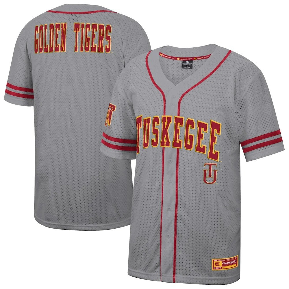 Detroit Tigers Colosseum Tuskegee Golden Free Spirited Limited Baseball Jersey - Gray