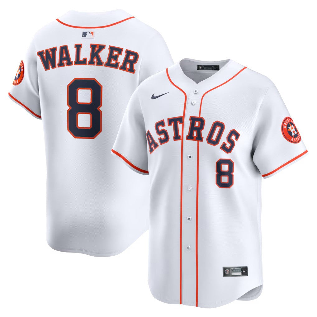 Christian Walker #8 Houston Astros Home Limited Jersey - White