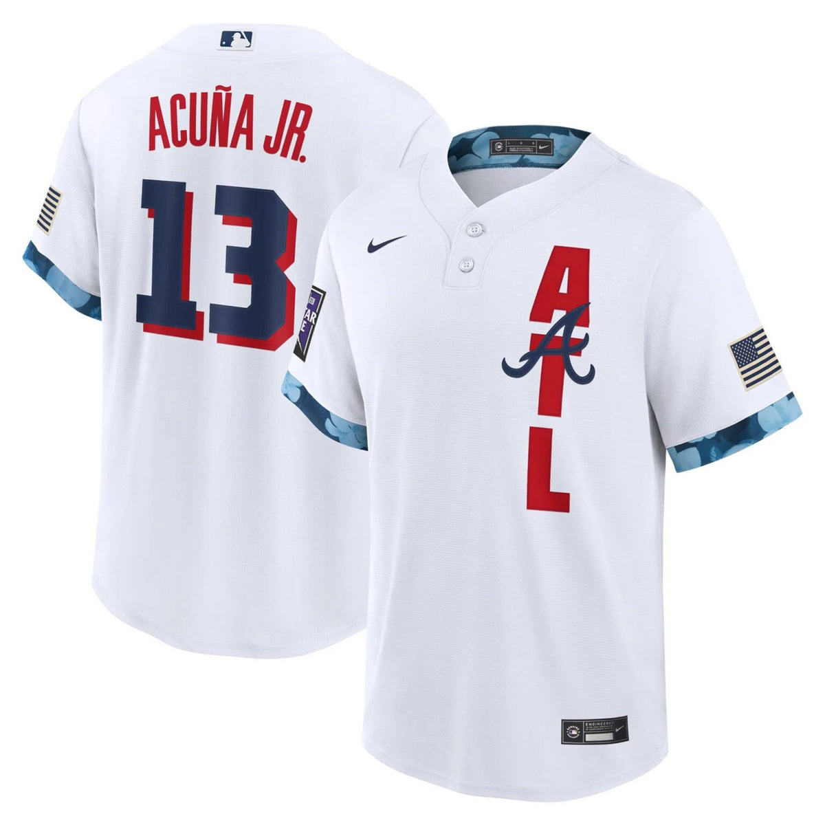 Ronald Acuna Jr #13 Atlanta Braves 2021 Star White Limited Jersey - White